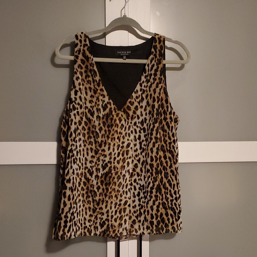 RACHEL Rachel Roy Animal Print Tank Top